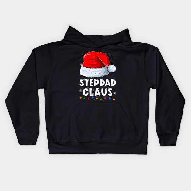 Stepdad Claus Christmas Santa Family Matching Pajama Kids Hoodie by tabaojohnny